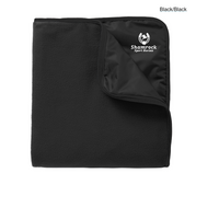 Port Authority Fleece & Poly Travel Blanket---Embroidered TB850