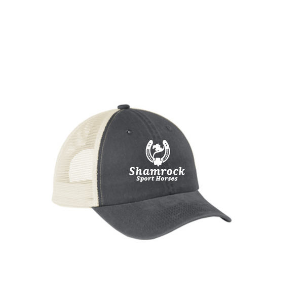 Port Authority Beach Wash® Mesh Back Cap Embroidered--C943
