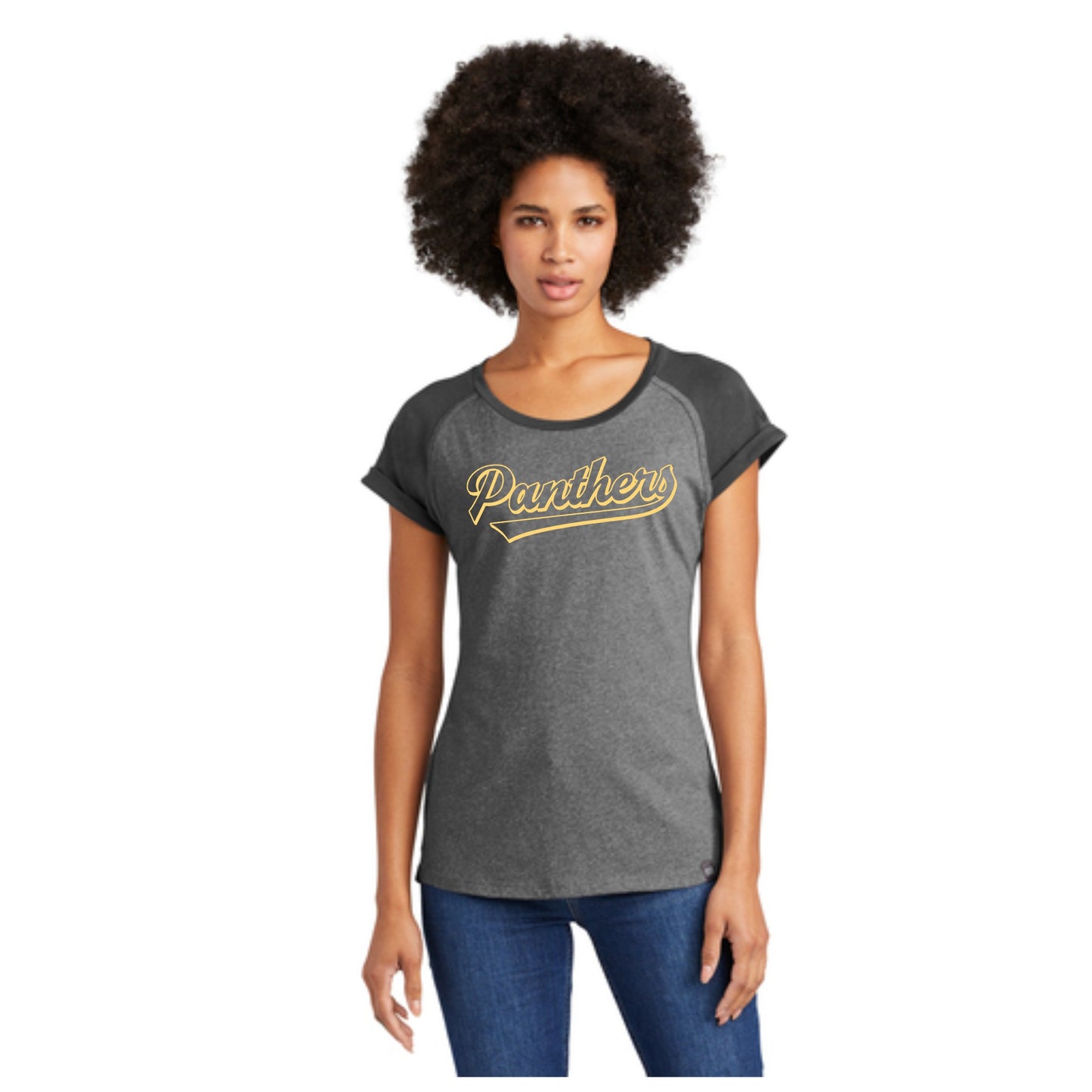 New Era Ladies Heritage Blend 3/4-Sleeve Baseball Raglan Tee