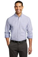 W657  Port Authority® SuperPro™ Oxford Stripe Shirt