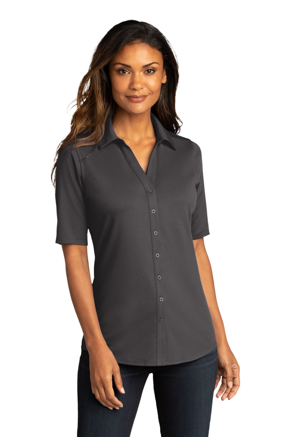 LK682  Port Authority® Ladies City Stretch Top