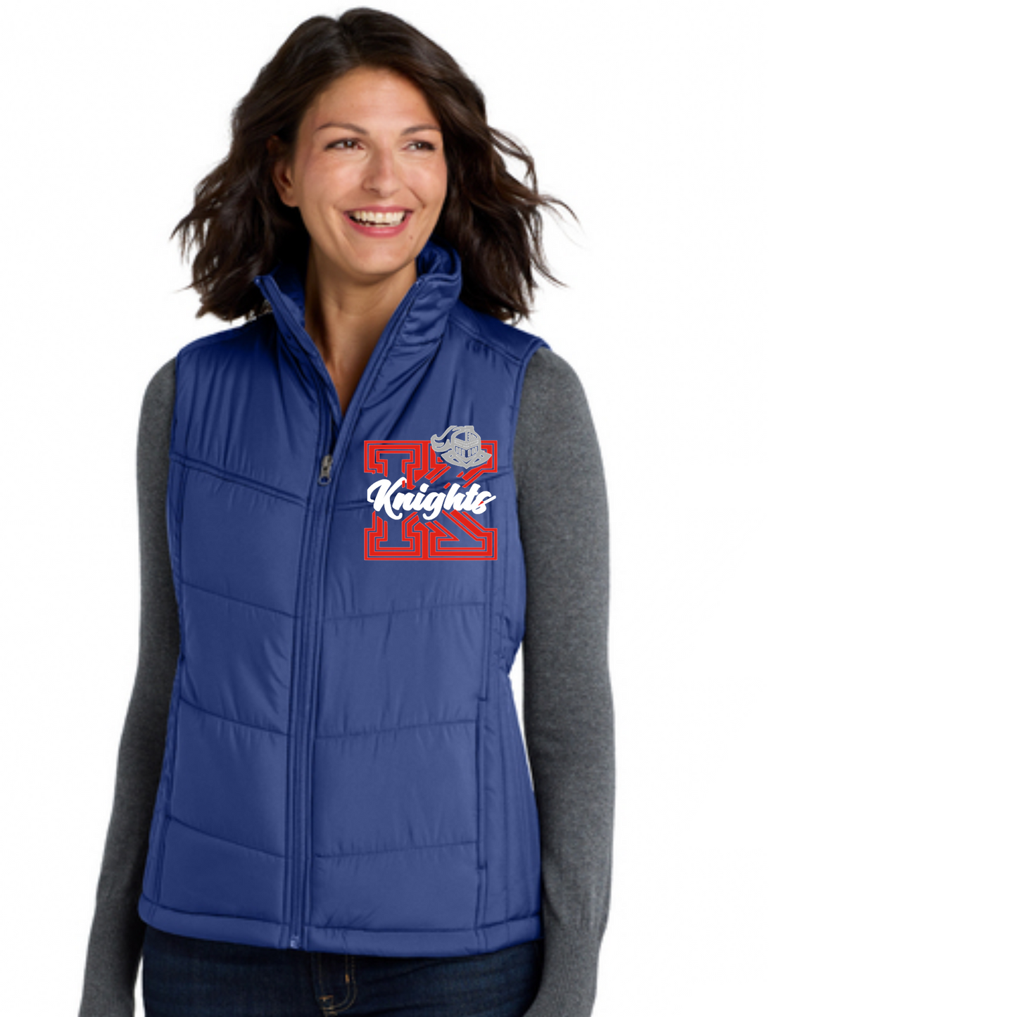 Embroiderierd Port Authority Women's Puffy Vest