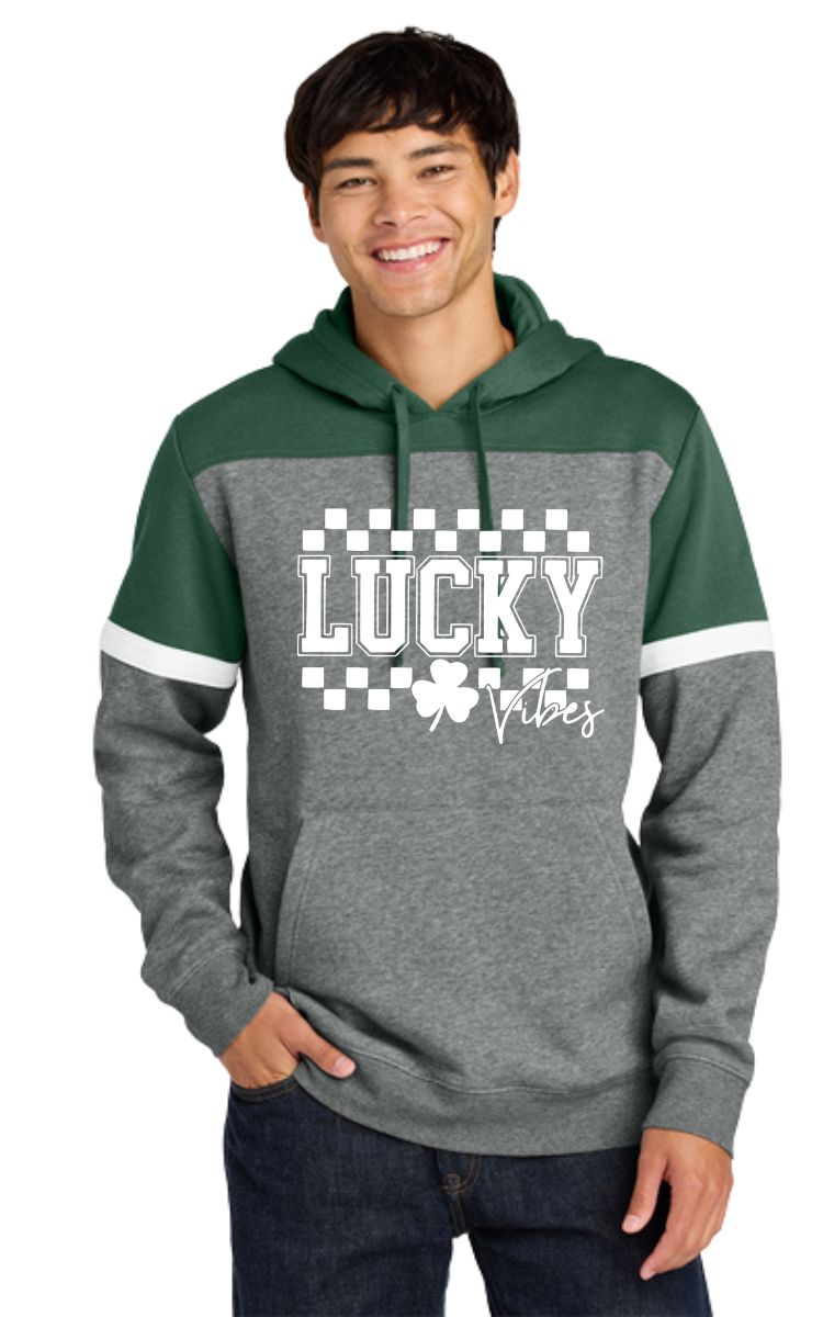 Lucky Vibes Fleece Colorblock Hoodie