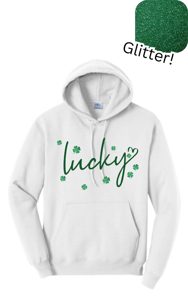 Lucky Glitter Clovers Shirt