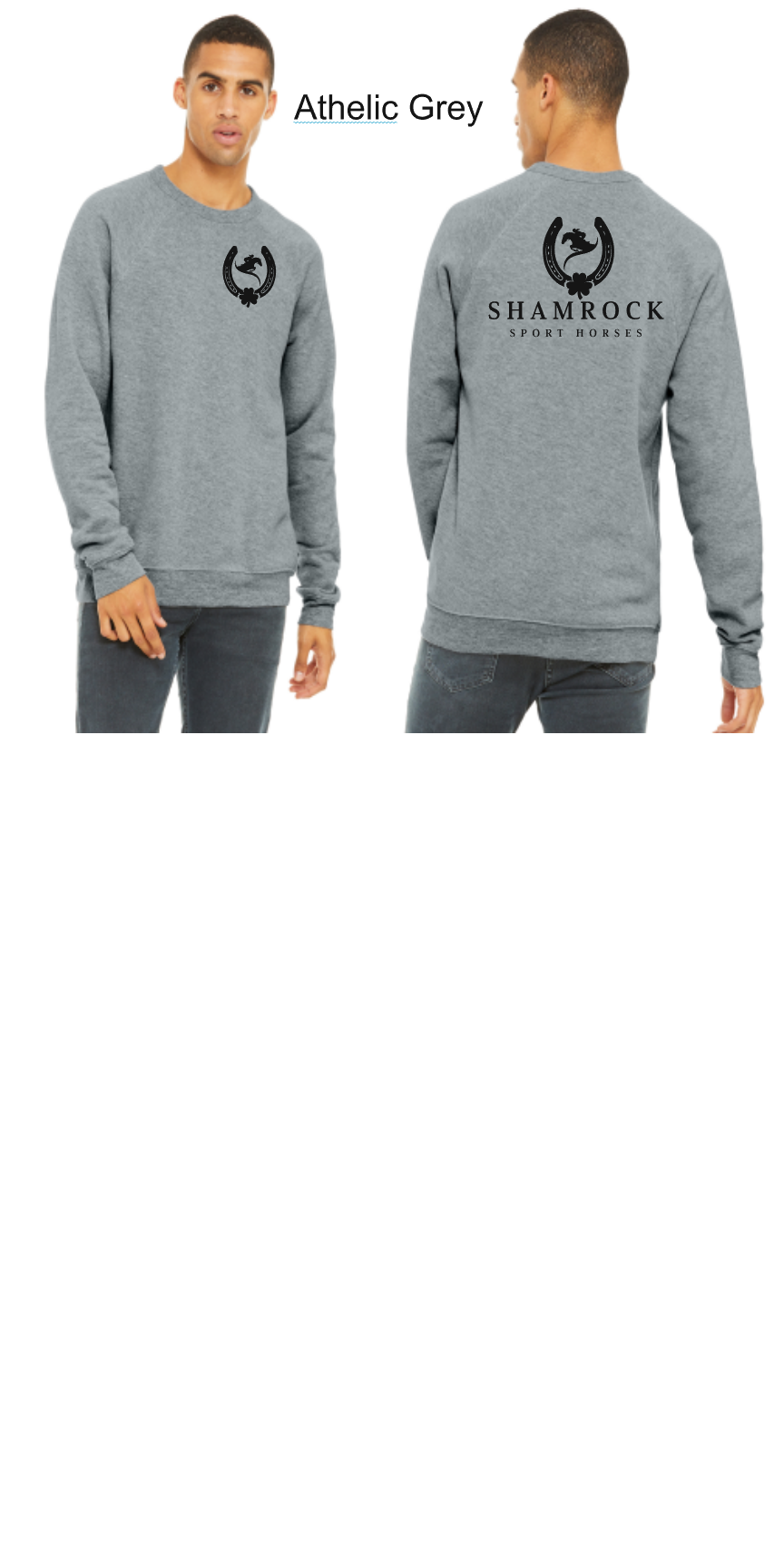 BELLA+CANVAS Unisex Sponge Fleece Raglan Sweatshirt--BC3901