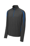 ST851 Sport-Tek® Sport-Wick® Stretch 1/2-Zip Colorblock Pullover