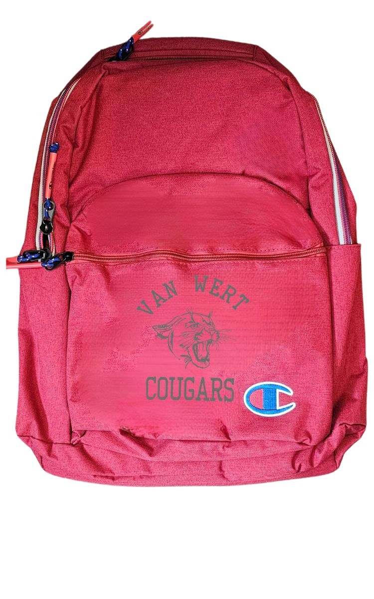 School Embroidered Backpack