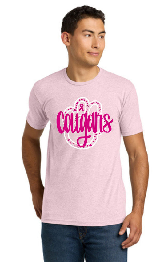 Fundraiser Shirt - Cougars cancer ribbon