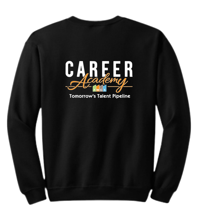 PC850 Black Crew Neck Sweatshirt