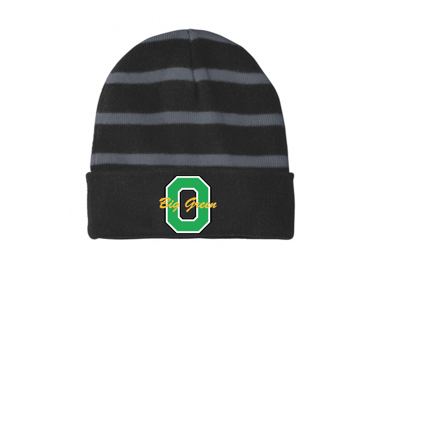 Beanie-Sport-Tek Striped Beanie with Solid Band