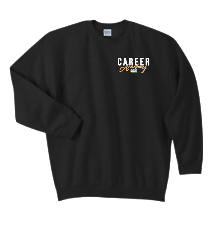 PC850 Black Crew Neck Sweatshirt