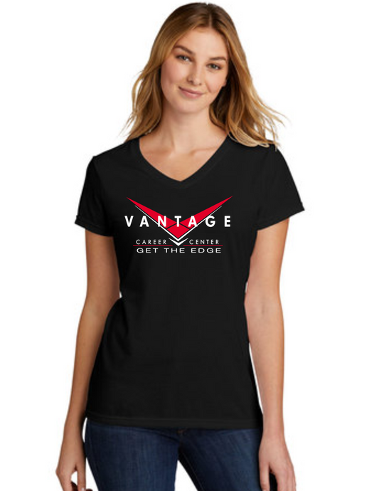 Ladies Vantage V-neck Full Front