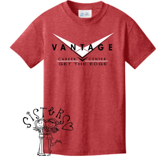Heather Red Vantage Tee
